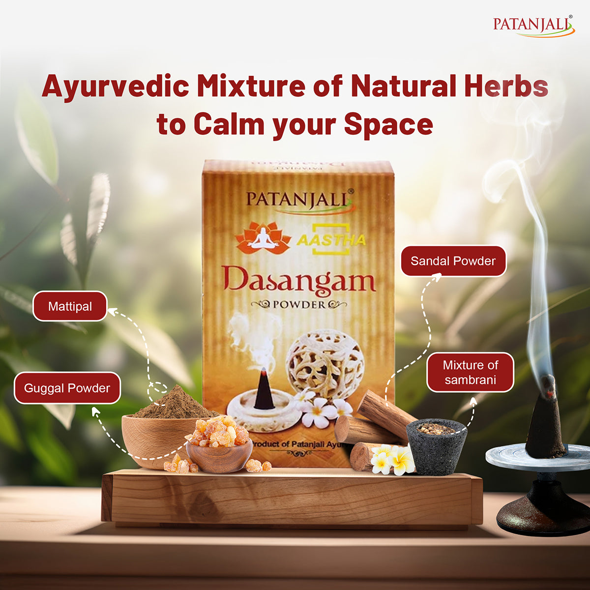 Patanjali Aastha Dasangam Powder, With Long Lasting, 50gm