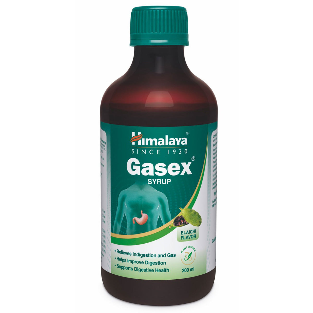 Himalaya Gasex Syrup, Elaichi Flavour, May Help To Improve The Digestive System | 200ml