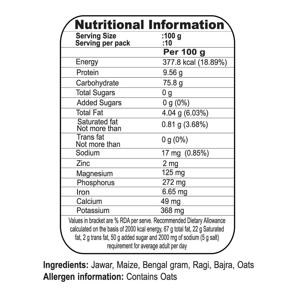 Patanjali Gluten Free Atta 1kg