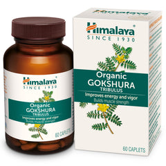 Himalaya Organic Gokshura (Tribulus), Improves Energy & Vigor, Builds Muscle Strength | 60 Tablets