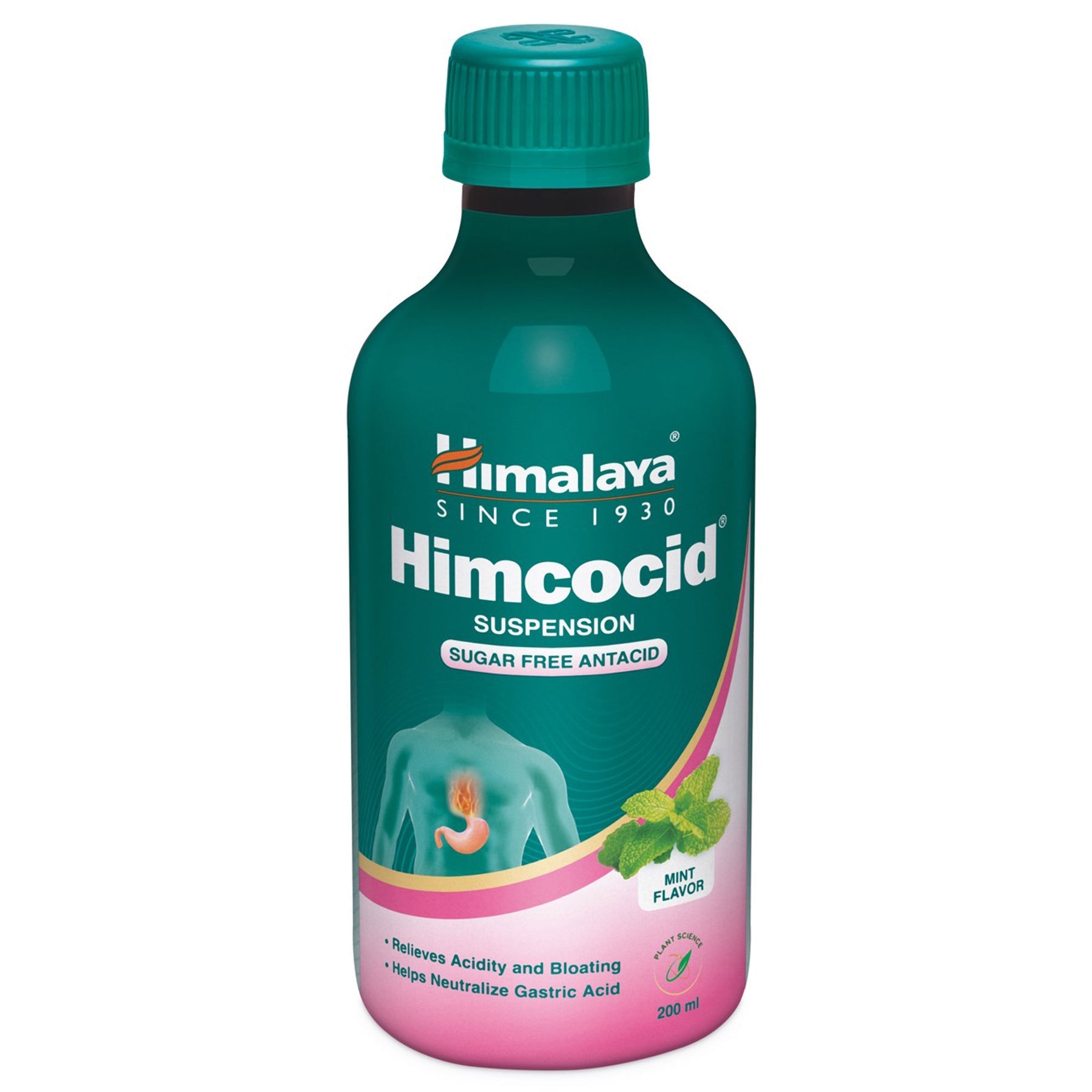 Himalaya Himcocid - Sf, Provides Quick Relief From Hyperacidity (Mint Flavour) | 200ml