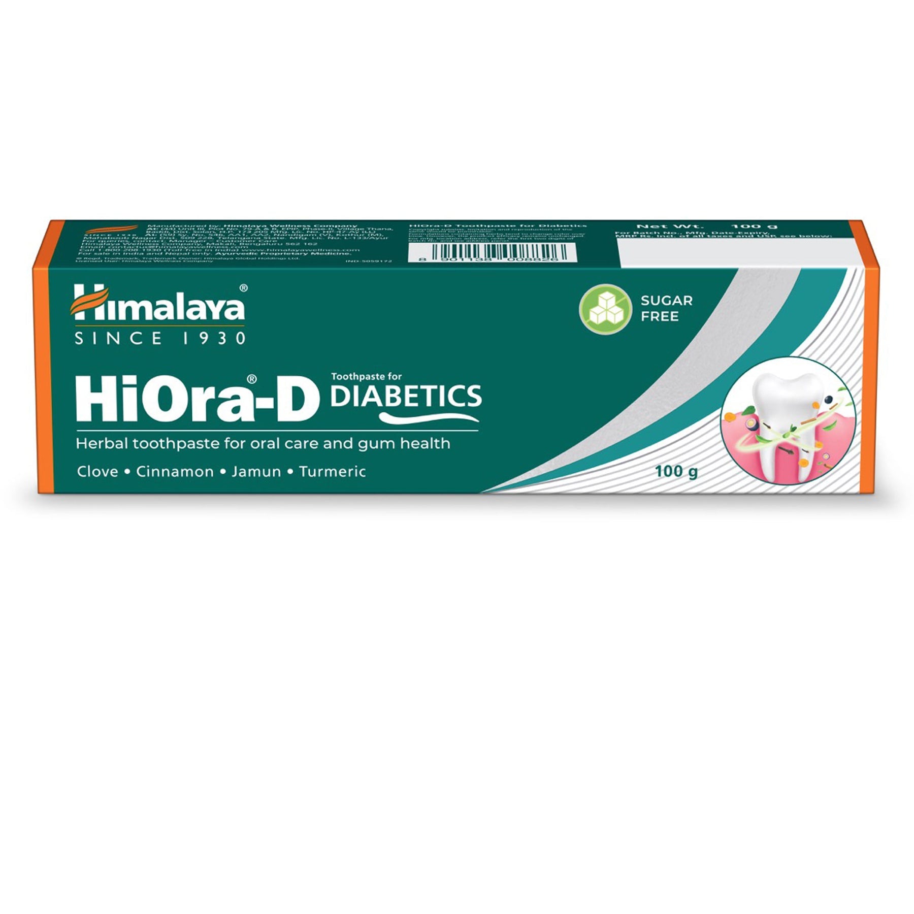 Himalaya Hiora-D Gel Toothpaste For Diabeties, For Oral Care & Gum Health | 100gm