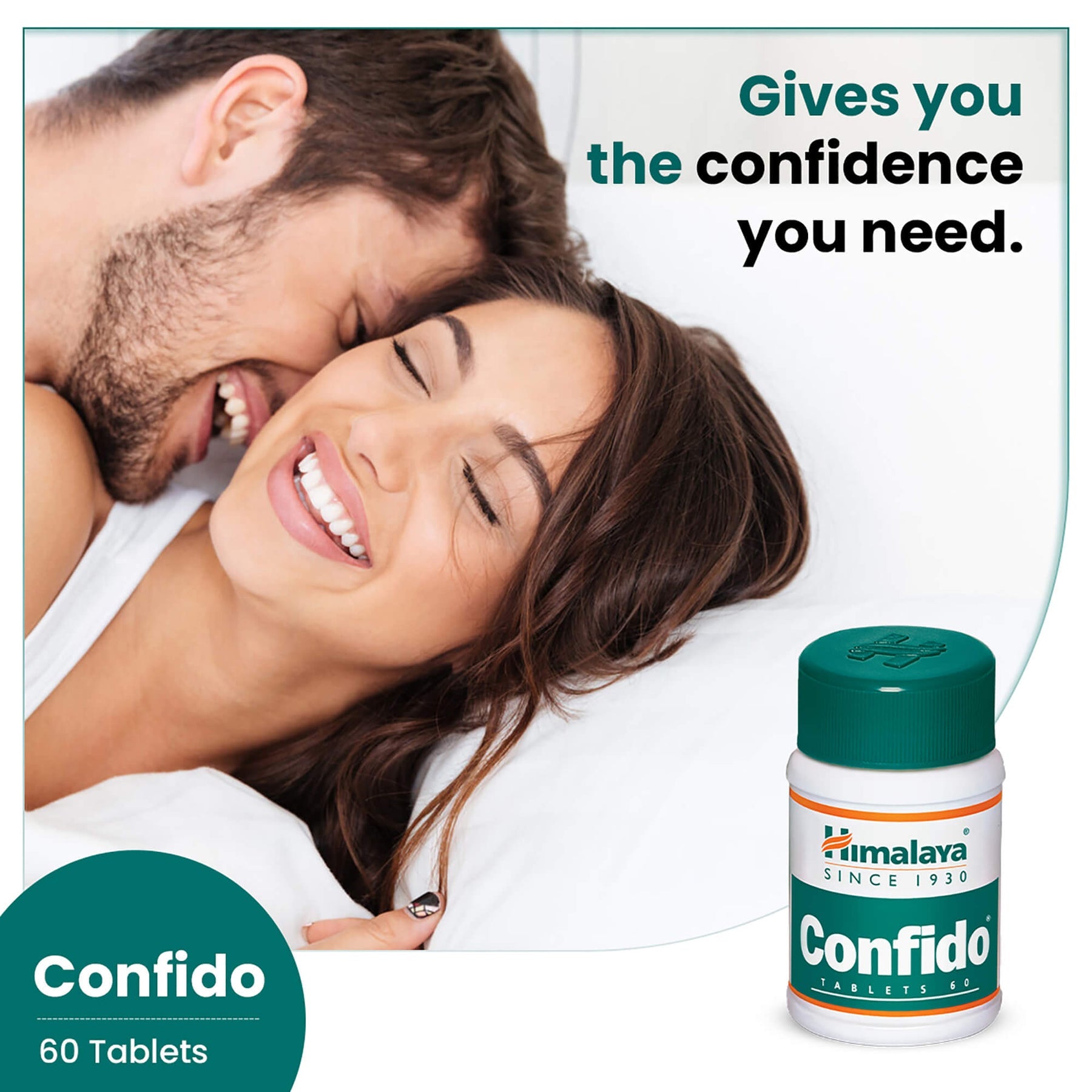 Himalaya Wellness Confido, Brings Back Confidence In Men, Reduces Performance Anxiety, Enhances Performance | 60 Tablets (Pack Of 2)