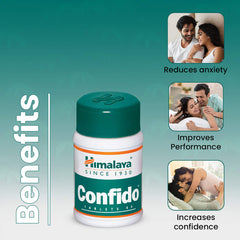 Himalaya Wellness Confido, Brings Back Confidence In Men, Reduces Performance Anxiety, Enhances Performance | 60 Tablets