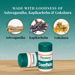 Himalaya Wellness Confido, Brings Back Confidence In Men, Reduces Performance Anxiety, Enhances Performance | 60 Tablets