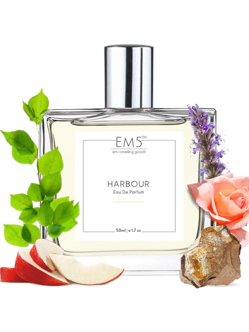 EM5 Harbour Eau De Parfum For Men 50 Ml 1.7 Fl.oz. | Strong And Long Lasting | Fruity Fresh Tropical | Luxury Gift For Men