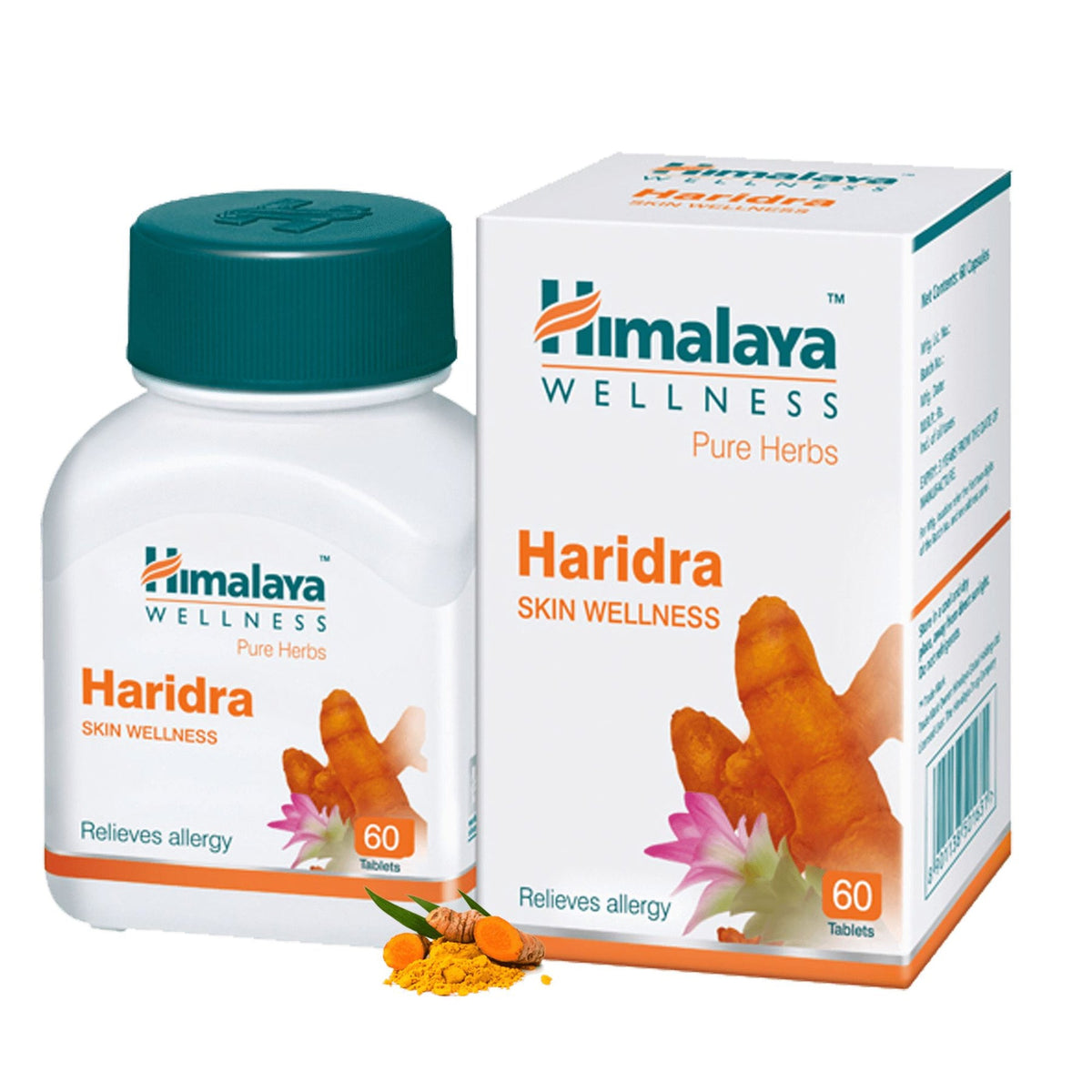 Himalaya Pure Herbs Haridra Skin Wellness Relieves Allergies, Reduces Oxidative Stress | 60 Tablets