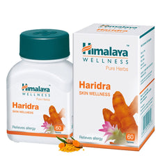 Himalaya Pure Herbs Haridra Skin Wellness Relieves Allergies, Reduces Oxidative Stress | 60 Tablets