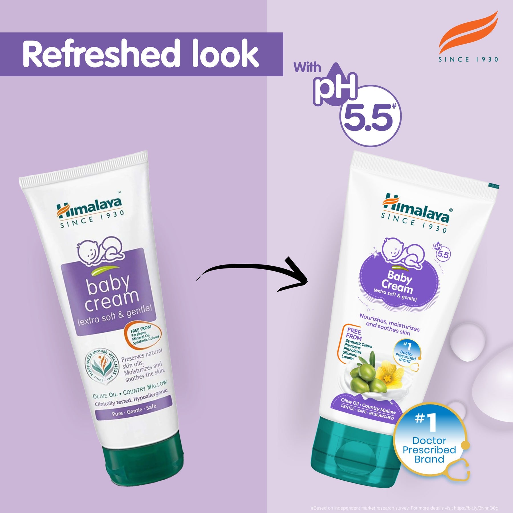 Himalaya Baby Cream, Specially Formulated To Protect Your Little One's Chapped Cheeks | 200ml