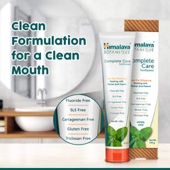 Himalaya Botanique Complete Care Toothpaste - Simply Mint, Free From Fluoride & SLS | For Fresh Breath & Clean Mouth | 150gm