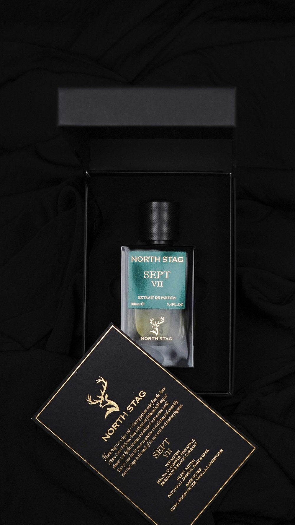 North Stag Sept VII Extrait De Parfum 3.4 Fl.oz. Unisex Fragrance | Long Lasting | Party Wear