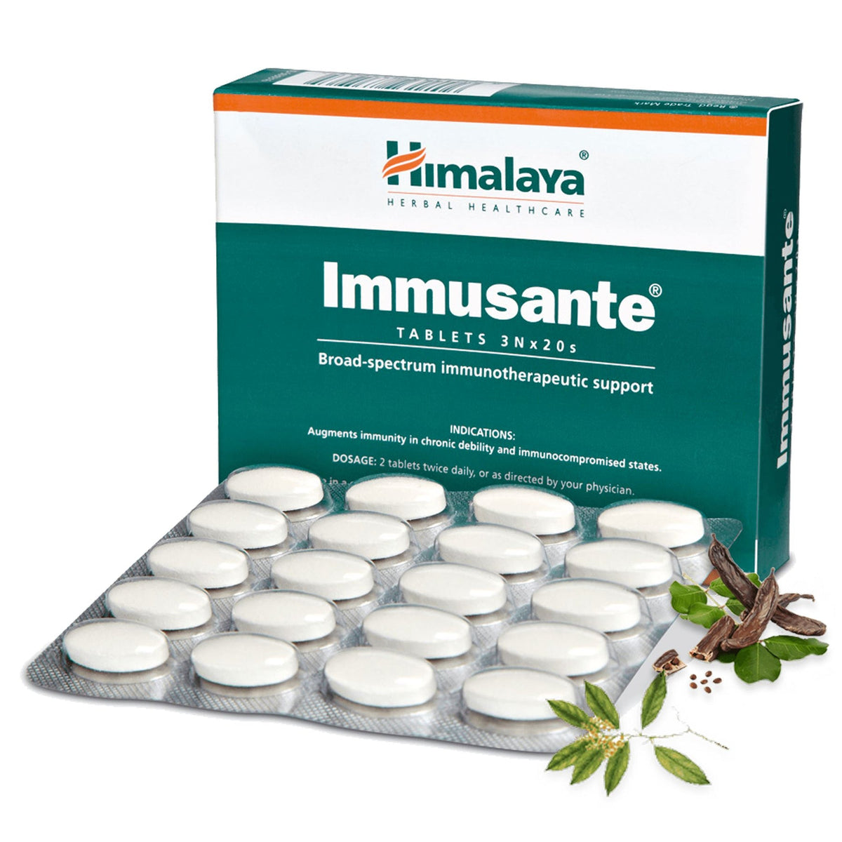 Himalaya Immusante Tablet, Helps To Build A Strong Immune System &  Improve Resistance To Diseases | 60 Tablets