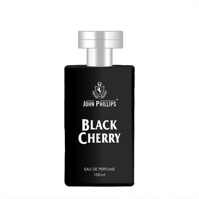 John Phillips Black Cherry 100ml 3.4 Fl.oz. & V2 Eau De Parfum 50ml 1.6 Fl.oz. Combo Of 2 For Unisex