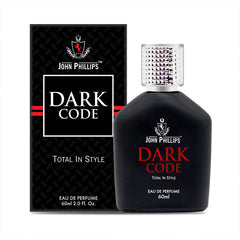 John Phillips Dark Code Occasional Outing & Party Wear Eau De French Perfume 60ml 2 Fl.oz. Skin Friendly & Long Lasting Spicy Men Fragrance