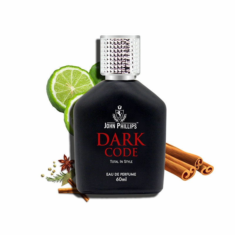 John Phillips Dark Code Occasional Outing & Party Wear Eau De French Perfume 60ml 2 Fl.oz. Skin Friendly & Long Lasting Spicy Men Fragrance