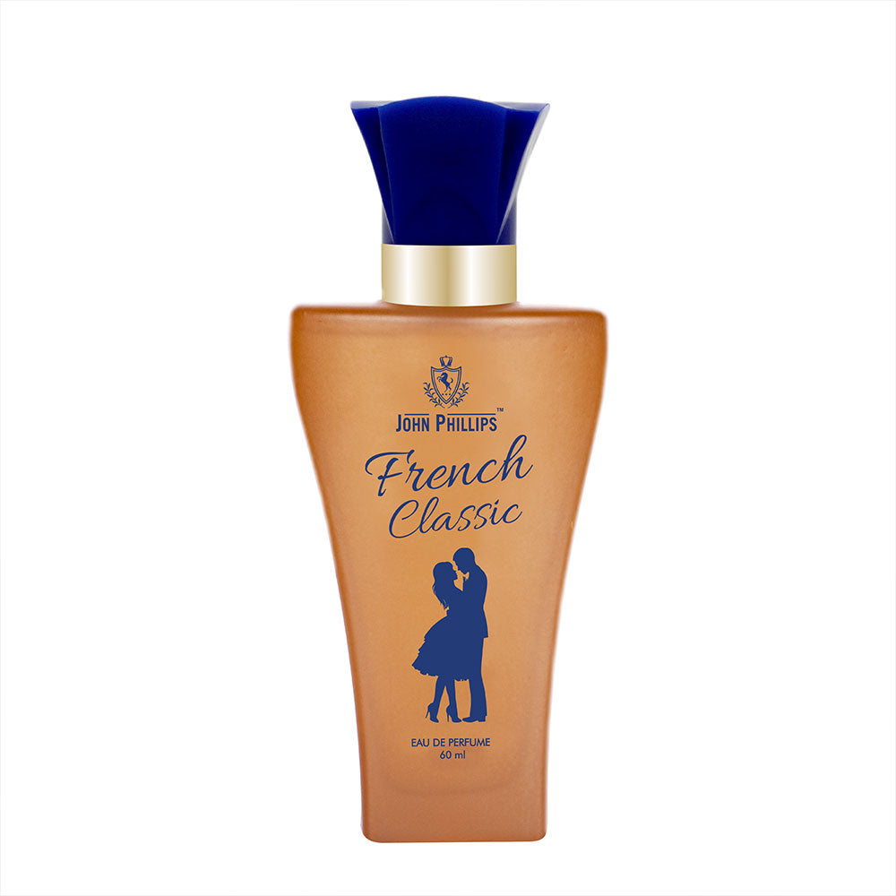 John Phillips French Classic Daily Wear Casual Eau De French Perfume 60ml 2 Fl.oz. | Skin Friendly & Long Lasting Perfume