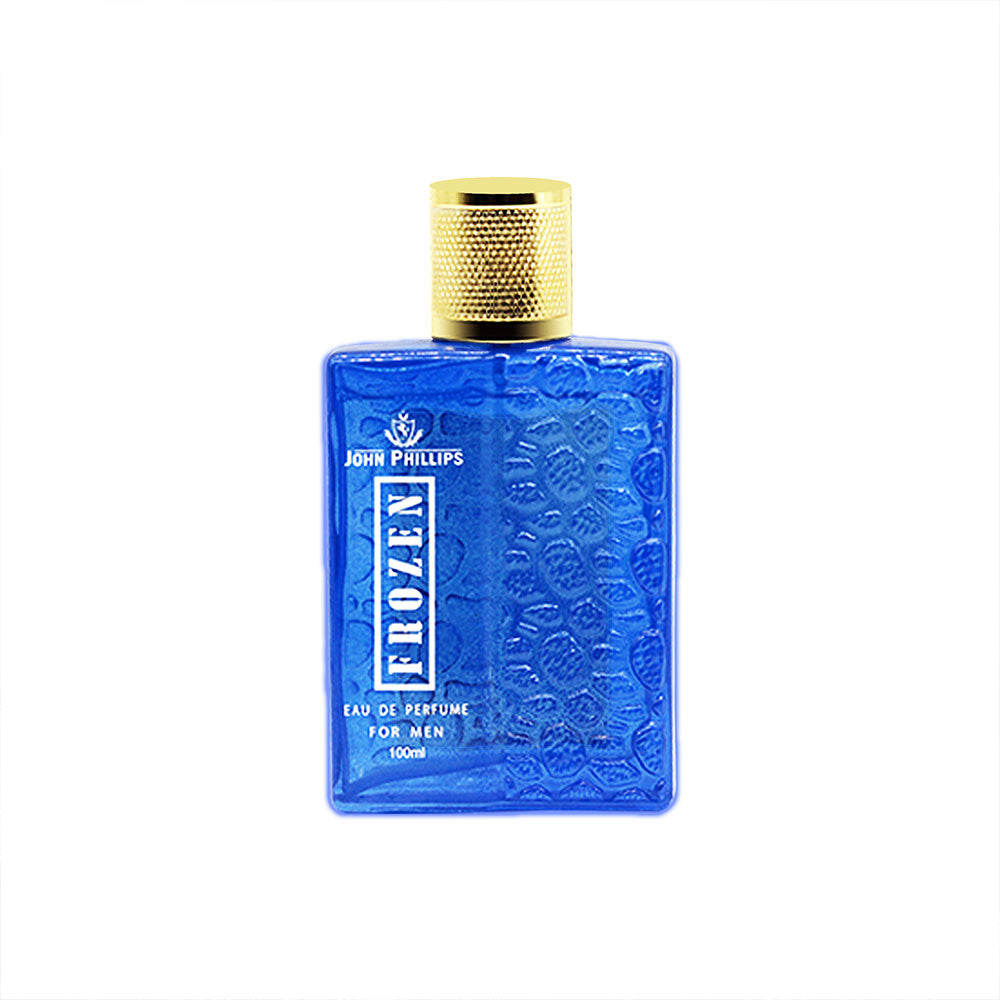 John Phillips  Frozen Eau De Perfume 100ml 3.4 Fl.oz. Skin Friendly & Long Lasting Perfume | Men Aquatic Fresh Fragrance For All Occasions