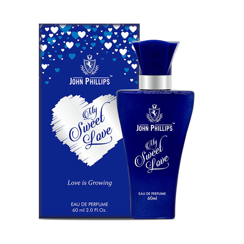 John Phillips My Sweet Love Eau De Perfume 60ml 2 Fl.oz. Skin Friendly & Long Lasting Perfume | Women Fragrance For Daily Use, Party & Date