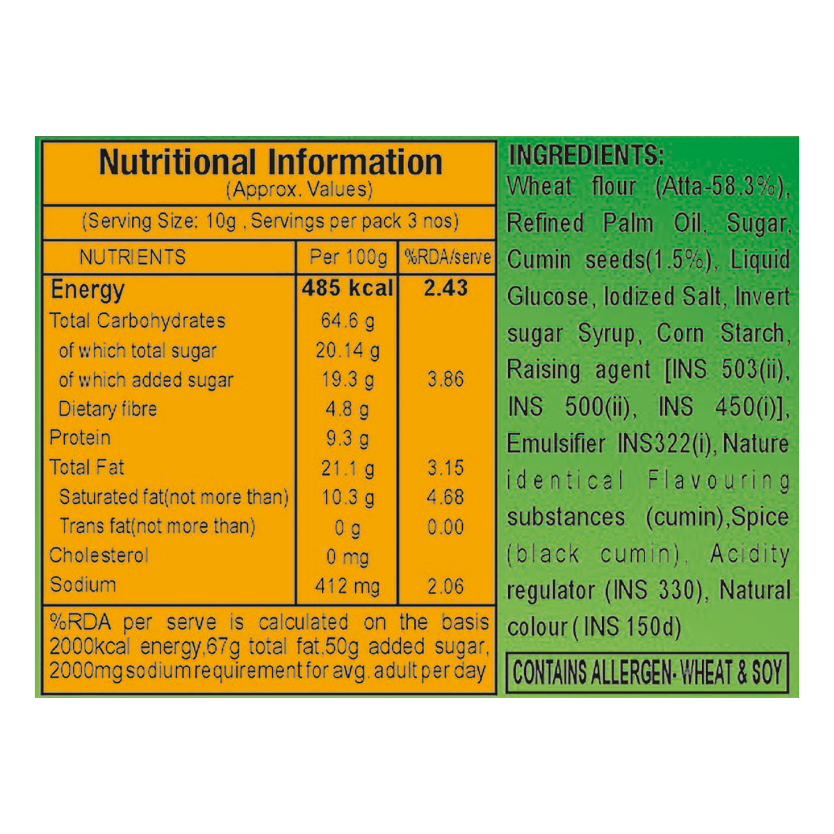 Patanjali Jeera Biscuit 35gm