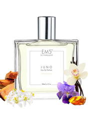 EM5 Juno EDP Perfume For Women 50 Ml 1.7 Fl.oz. | Strong And Long Lasting | Powdery Woody Floral | Luxury Gift For Women