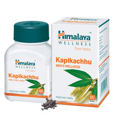 Himalaya Wellness Pure Herbs Kapikachhu Men's Health Tablets, Improves Vitality | 60 Tablets (Pack of 5)