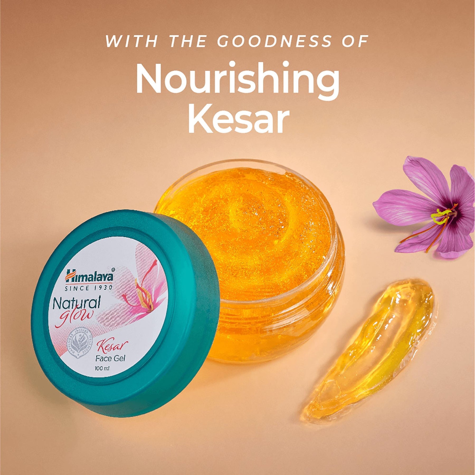 Himalaya Natural Glow Kesar Face Gel, Look Beautiful, Glow Naturally | 100ml