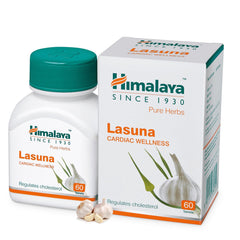 Himalaya Wellness Pure Herbs Lasuna Cardiac Wellness Tablets, For Healthy Cholesterol | 60 Tablets (Pack Of 2)