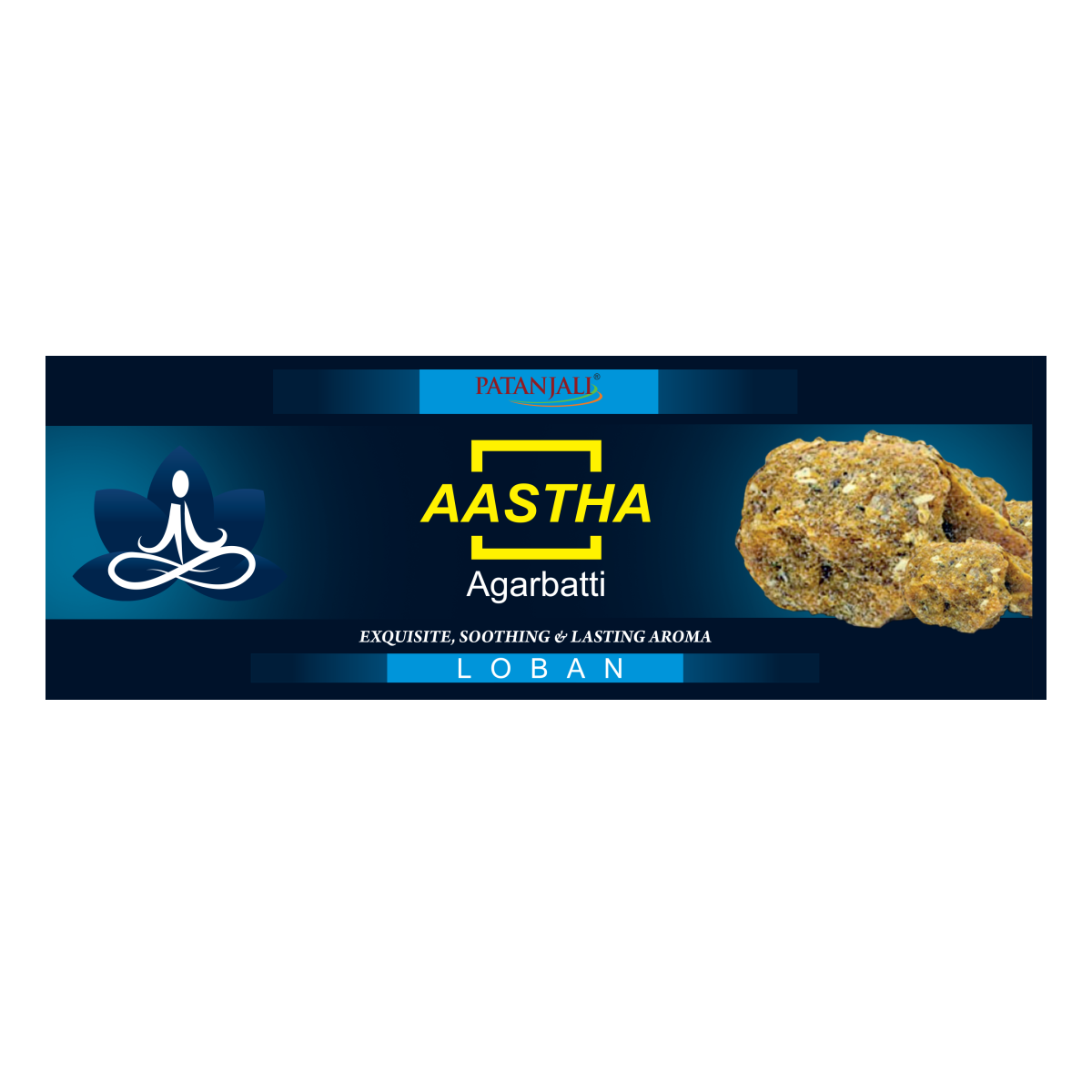 Patanjali Aastha Agarbatti Loban,18 Stick, With Exquisite, Soothing & Long Lasting Aroma | 22g