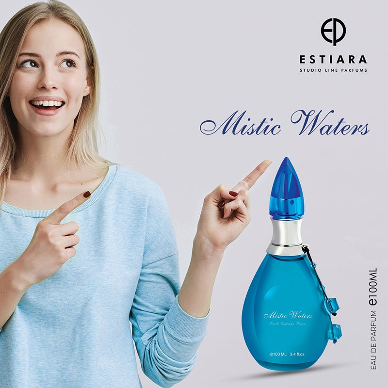 ESTIARA MISTIC WATERS EAU DE PARFUM FOR WOMEN 100ML 3.4 FL.OZ.