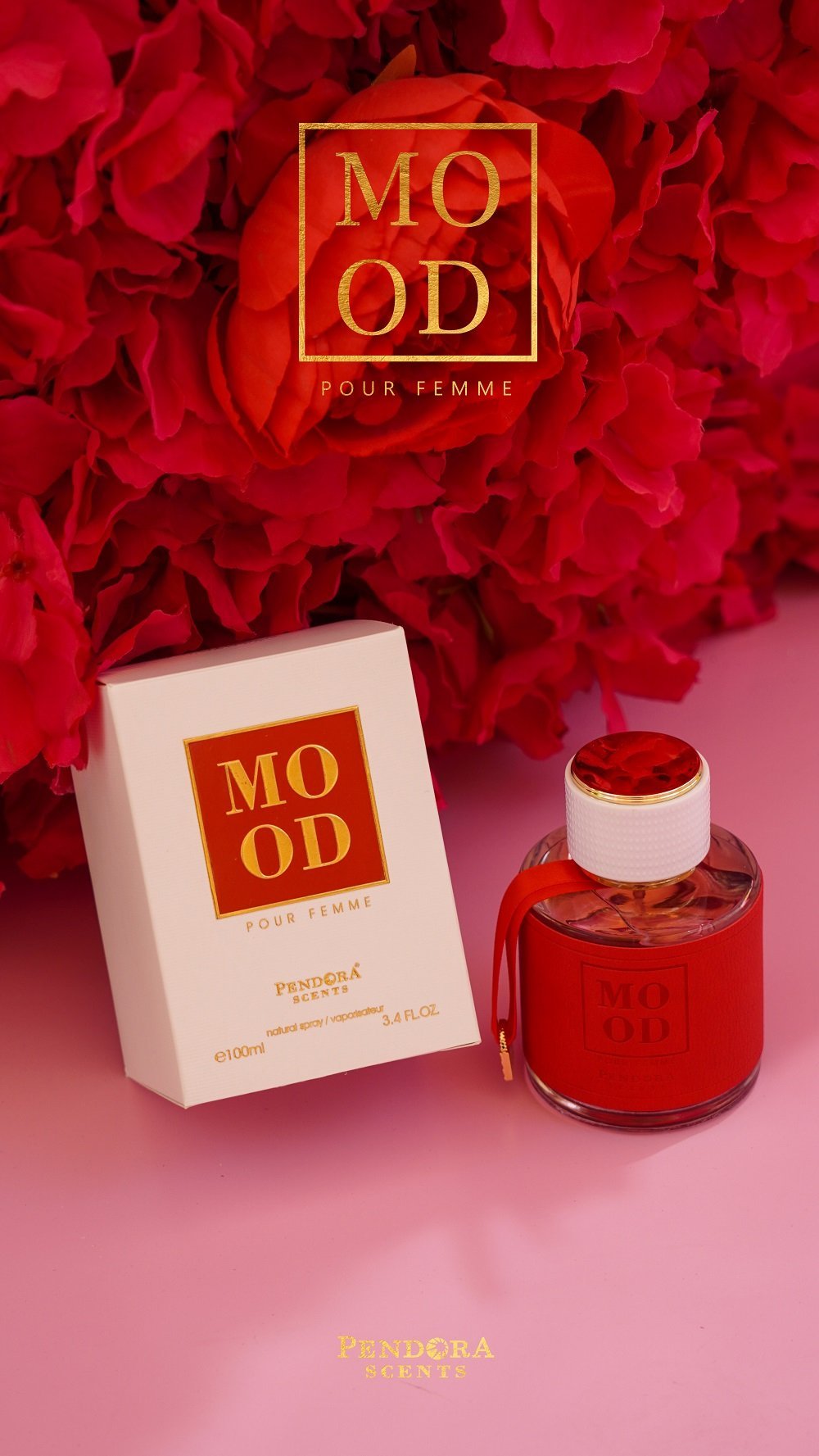 Pendora Scents Mood Pour Femme Eau De Parfum 100ml 3.4 Fl.oz. Feminine Fragrance | Long Lasting