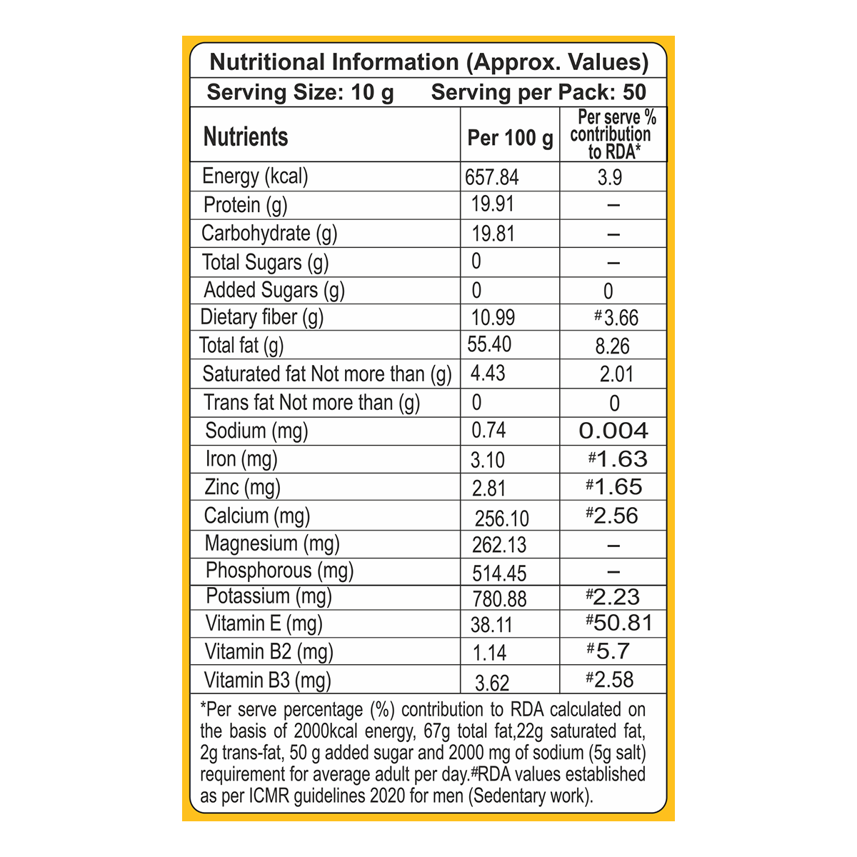 Patanjali Mamra Almond Gold 500gm