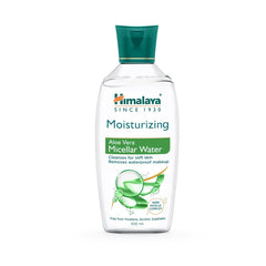Himalaya Moisturizing Aloe Vera Micellar Water, Cleanses For Soft Skin & Removes Waterproof Makeup | 100ml