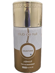 Armaf Club De Nuit Milestone Perfume Body Spray 250ml 8.5 Fl.oz. Daily Wear Skin Friendly Deo For Women | Long Lasting | Alcohol Free