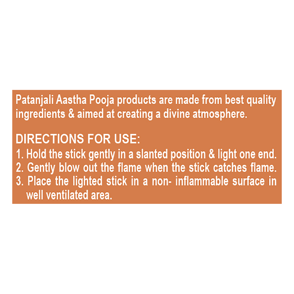 Patanjali Aastha Dry Dhoop Sticks Musk 8 N, With Exquisite, Soothing & Long Lasting Aroma | 16gm