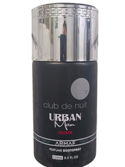 Armaf Club De Nuit Urban Man Elixir Perfume Body Spray 250ml 8.5 Fl.oz. Daily Wear Deo | Long Lasting | Alcohol Free