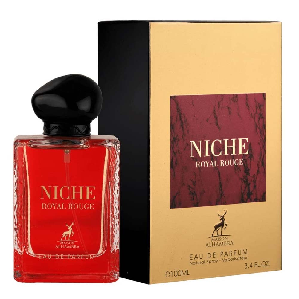 NICHE ROYAL ROUGE BY MAISON ALHAMBRA EAU DE PARFUM 100ML 3.4 FL.OZ. FOR MEN & WOMEN