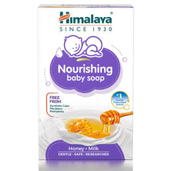 Himalaya Nourishing Baby Soap, Gentle Nourishment For Baby's Sensitive Skin, With Honey & Milk | 75gm
