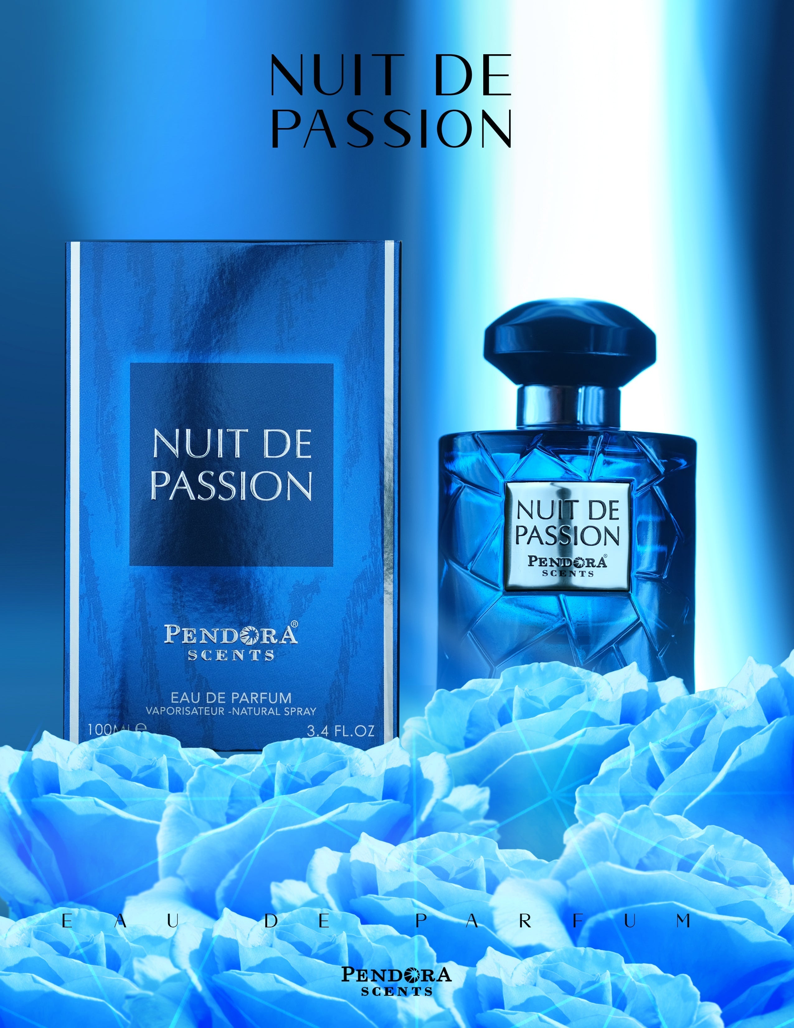 Pendora Scents Nuit De Passion Eau De Parfum 100ml 3.4 Fl.oz. Unisex Fragrance | Long Lasting