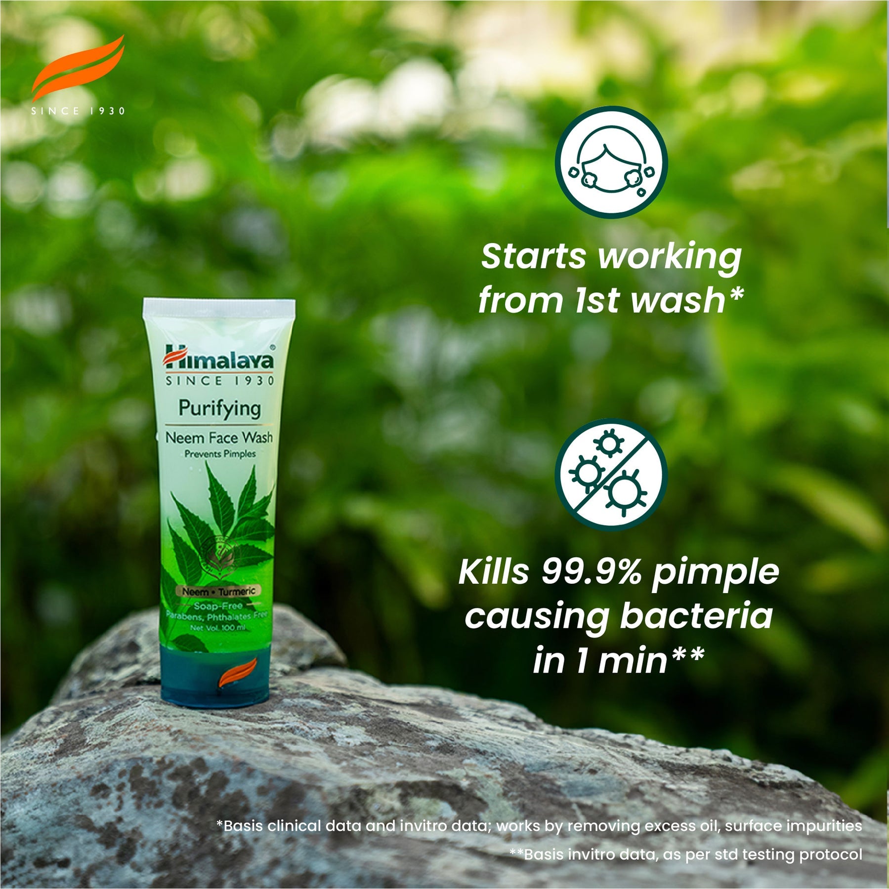 Himalaya Purifying Neem Face Wash, Pimple Expert Gently Removes Impurities, Helps Prevent & Clear Pimples | 100ml