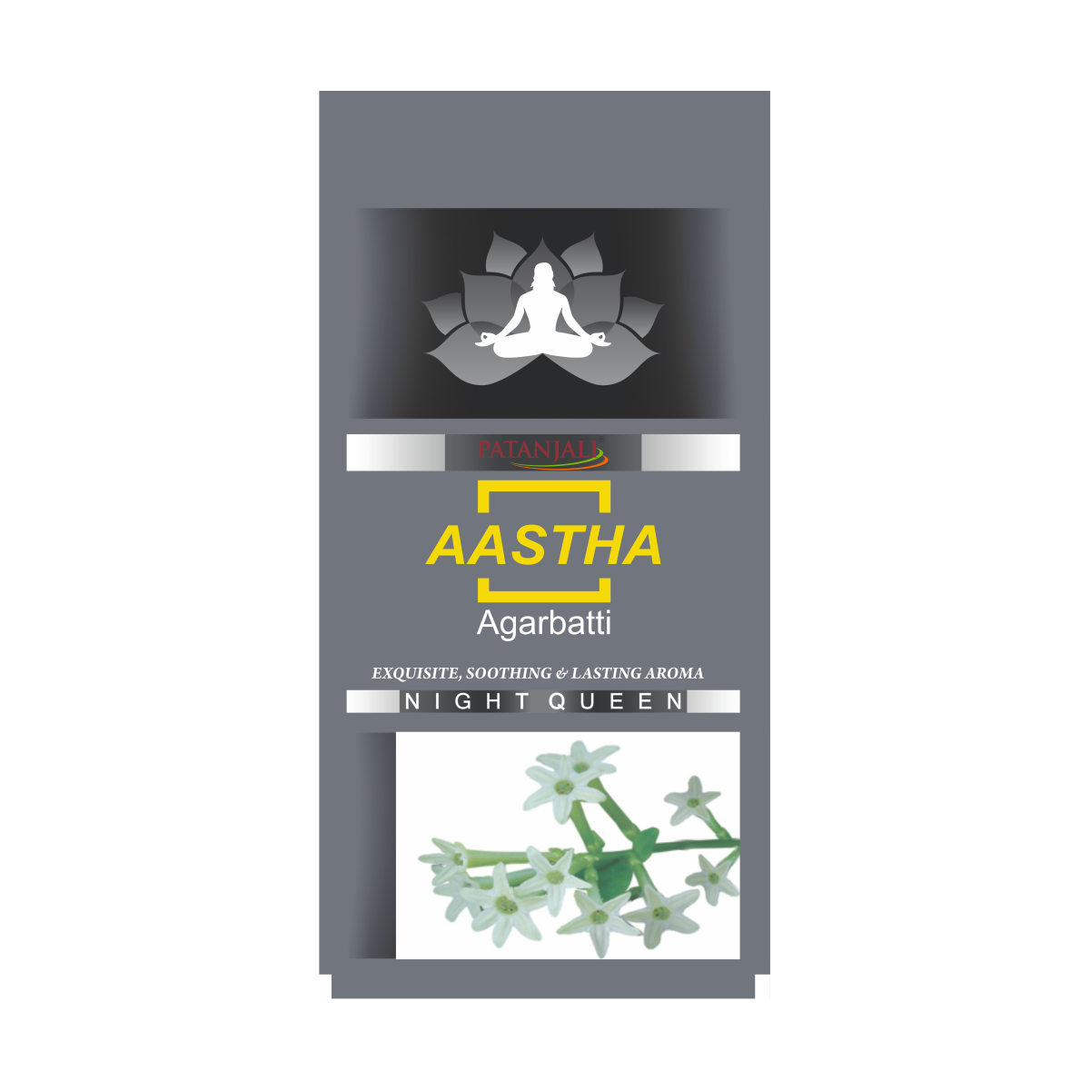 Patanjali Aastha Agarbatti Raat Ki Rani, With Exquisite, Soothing & Long Lasting Aroma | 150gm