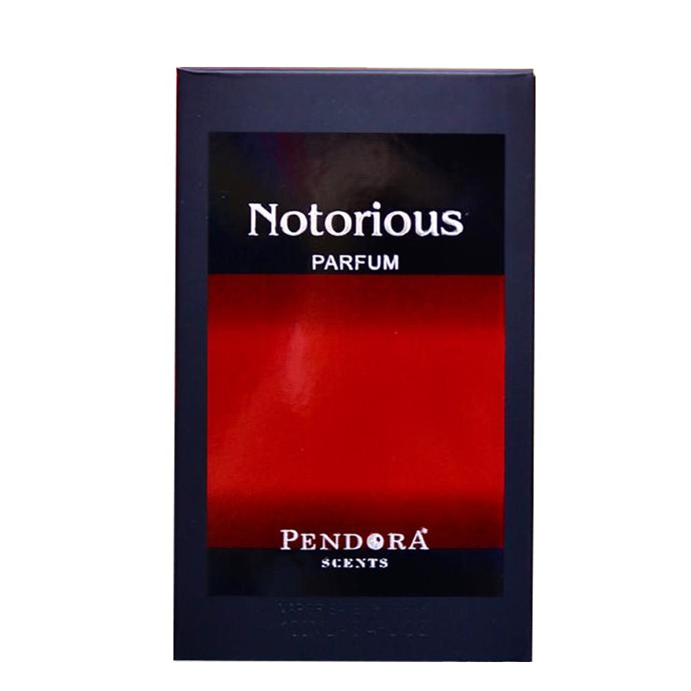 Pendora Scents Notorious Eau De Parfum 100ml 3.4 Fl.oz. Men Fragrance | Long Lasting