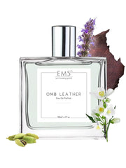 EM5 Omb Leather Unisex Eau De Parfum 50 Ml 1.7 Fl.oz. | Strong And Long Lasting | Leather Animalic Earthy | Luxury Gift For Men & Women