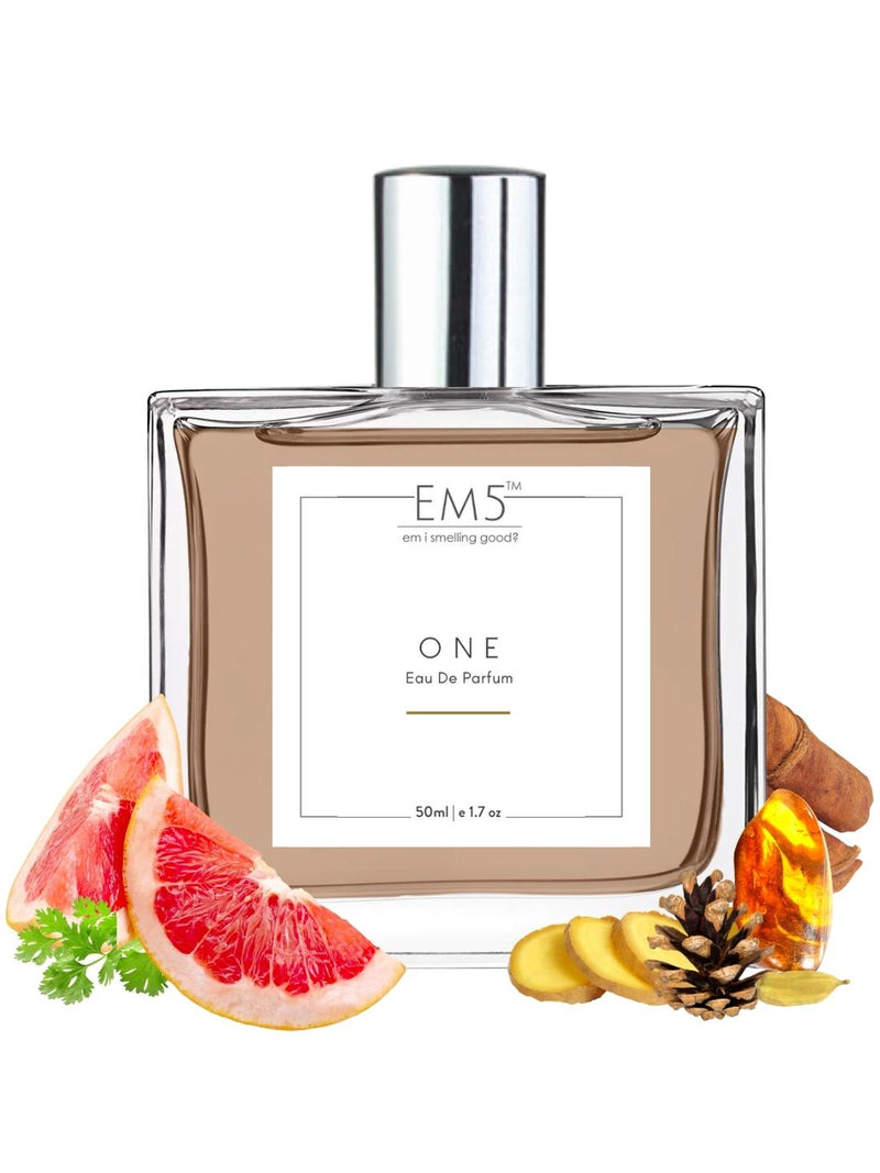 EM5 One Unisex Eau De Parfum 50 Ml 1.7 Fl.oz. | Strong And Long Lasting | Sweet Fruity Floral | Luxury Gift For Men & Womena