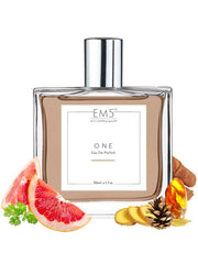 EM5 One Unisex Eau De Parfum 50 Ml 1.7 Fl.oz. | Strong And Long Lasting | Sweet Fruity Floral | Luxury Gift For Men & Womena