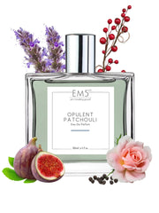 EM5 Opulent Patchouli Eau De Parfum Perfume Spray For Men & Women | 50 Ml 1.7 Fl.oz. | Spicy Woody Musky Rose | Strong & Long Lasting Unisex | Luxury Gift For Him & Her