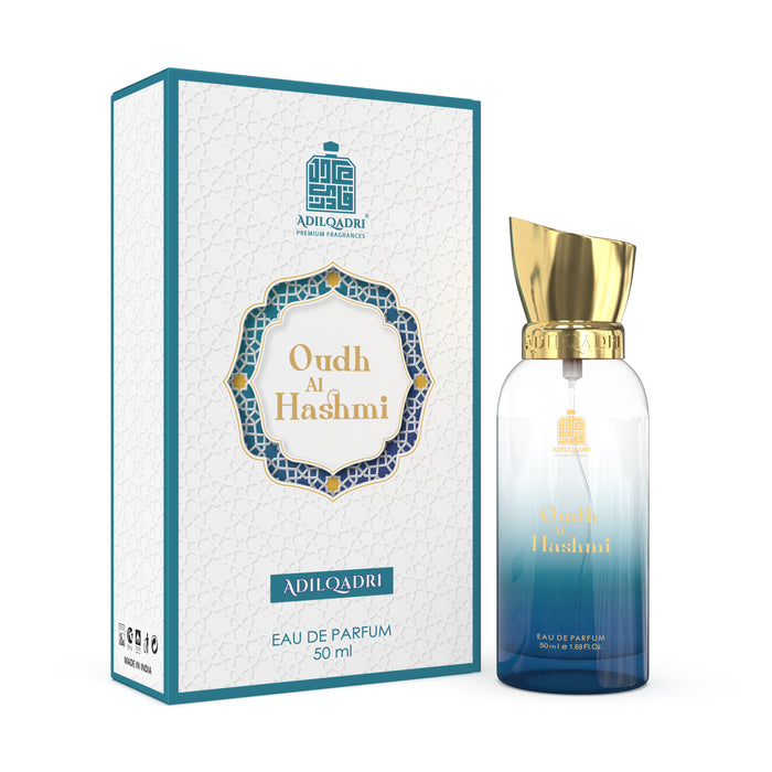 ADILQADRI OUDH AL HASHMI PERFUME | SWEET ARABIC OUDH FRAGRANCE | 50ML 1.6 FL.OZ. | UNISEX LONG LASTING ARABIAN OUDH SCENT | EAU DE PARFUM