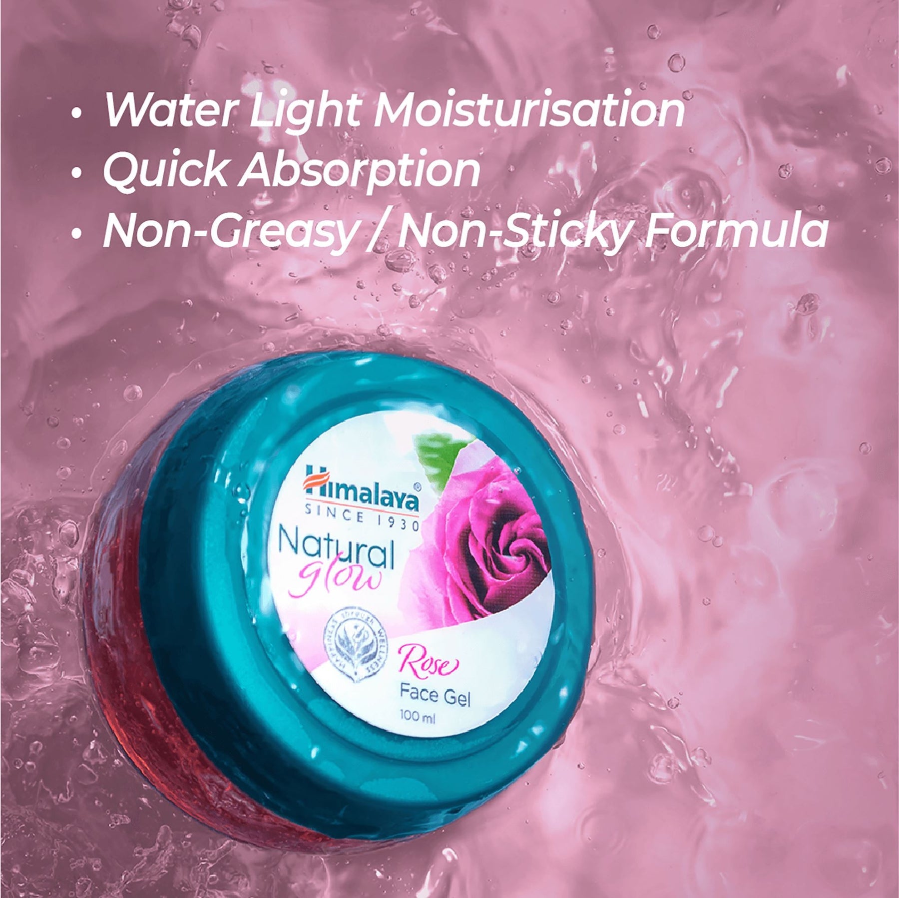 Himalaya Natural Glow Rose Face Gel, Look Beautiful, Glow Naturally | 100ml