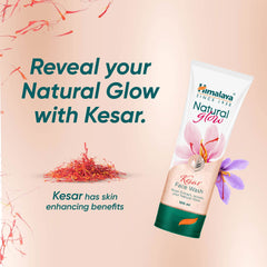 Himalaya Natural Glow Kesar Face Wash, Gently Removes Impurities, Nourishes Skin | 100ml