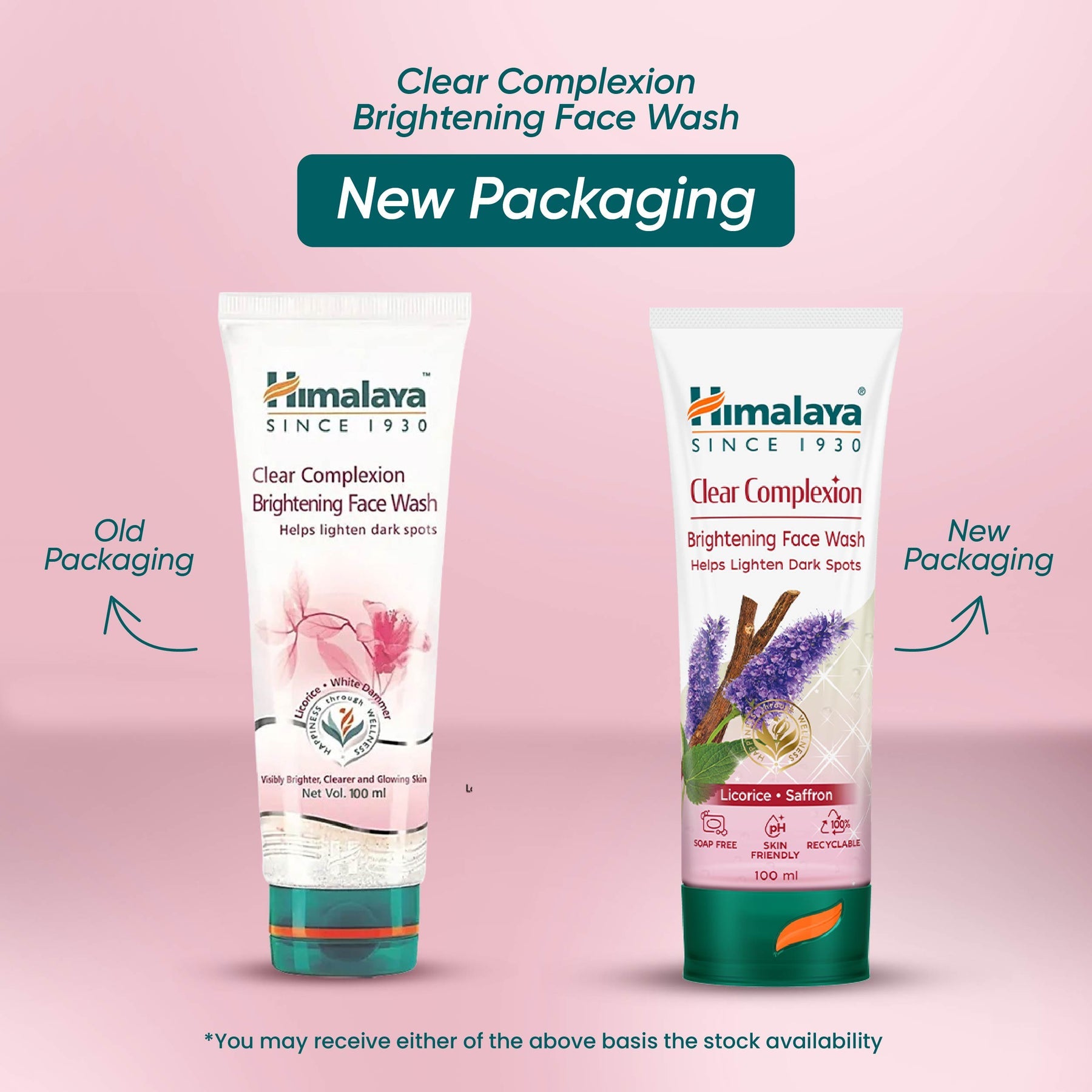 Himalaya Clear Complexion Brightening Face Wash, Cleanses & Clarifies Impurities | 100ml