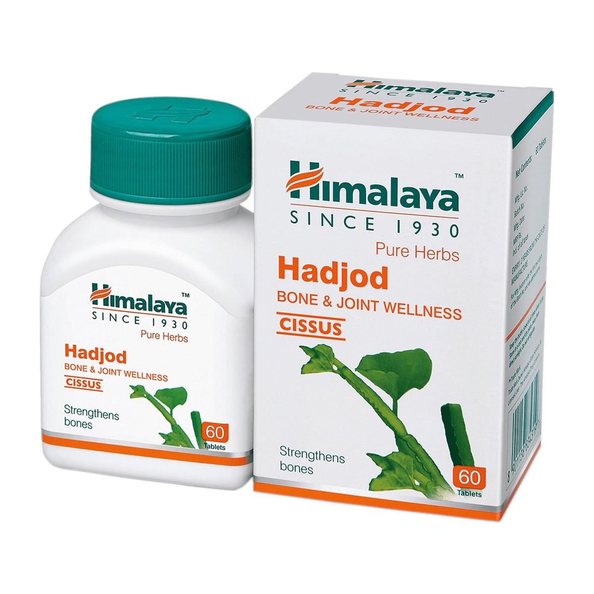 Himalaya Pure Herbs Hadjod Bone & Joint Wellness Tablet, Helps To Restore Tensile Strength Of Bones | 60 Tablets